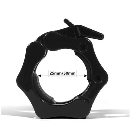 Apex Pro Quick-Release Locking Barbell Collars | Non-Slip Weight Clamp Set