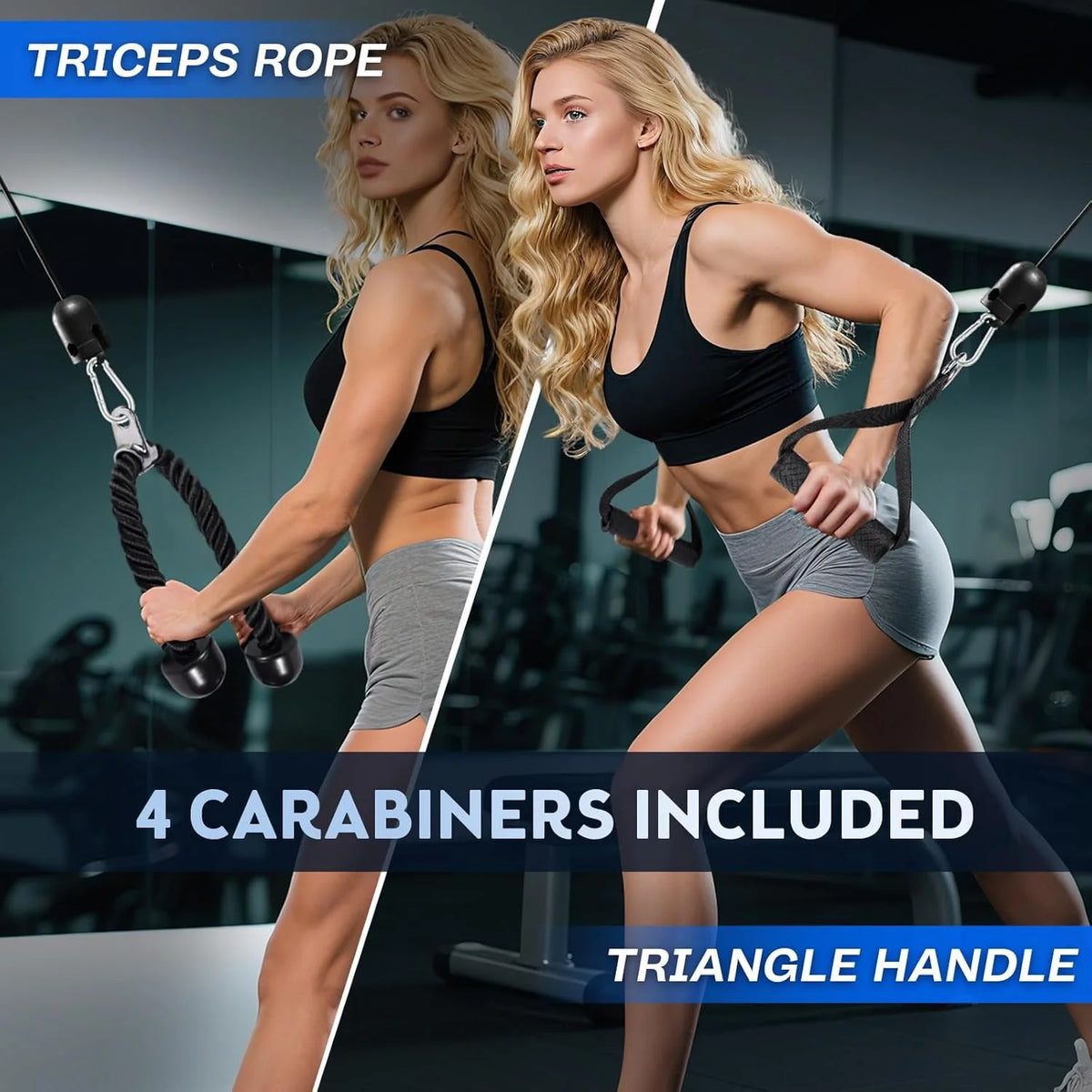 Apex Pro 10-Piece Cable Machine Attachment Set | Heavy-Duty Gym Handles & Accessories Kit