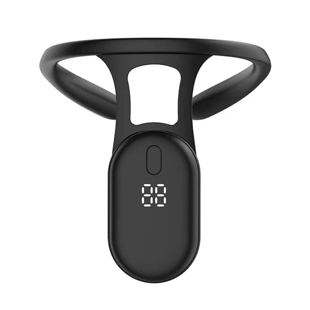 ApexMove™ PulseAlign Smart Posture Trainer – Neck-Hanging Sensor with LCD Slouch Counter & Haptic Vibration Reminder