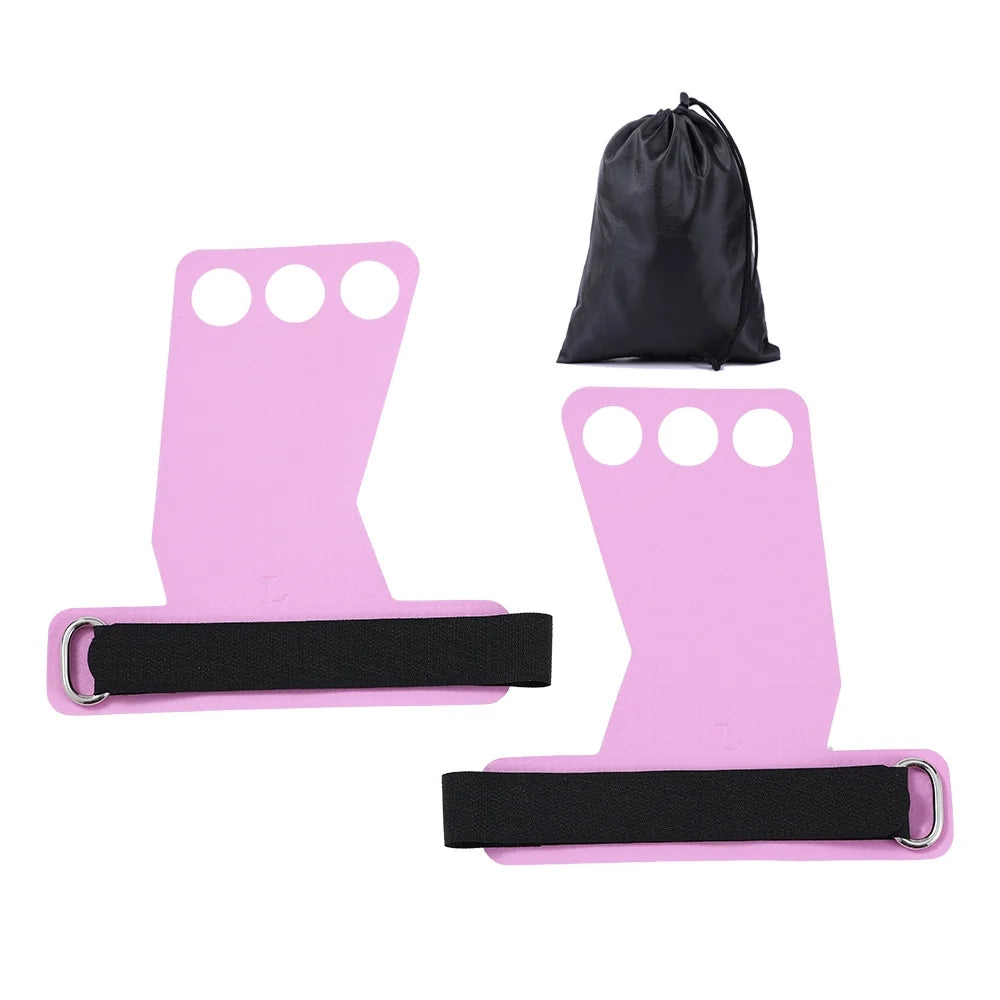 ApexMove Carbon Fiber Gymnastics Grips | Non-Slip 3-Hole Palm Protectors for Pull-Ups