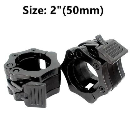 Apex Pro Quick-Release Locking Barbell Collars | Non-Slip Weight Clamp Set