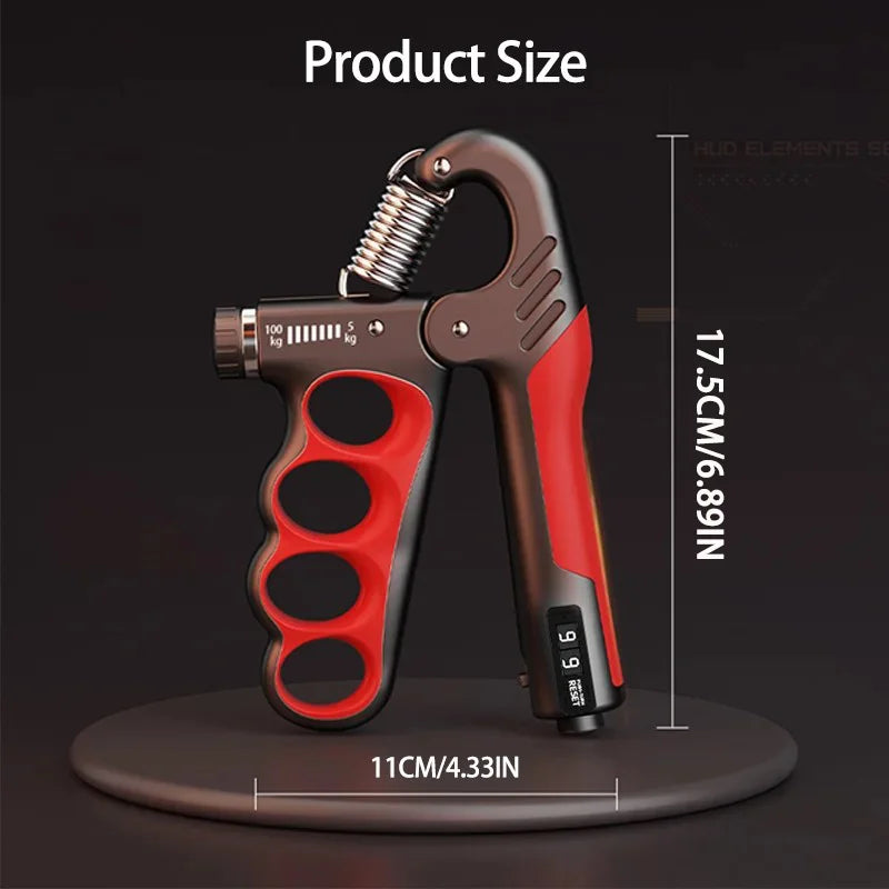 : Heavy-Duty Digital Hand Gripper – 5 to 100KG Forearm & Wrist Trainer
