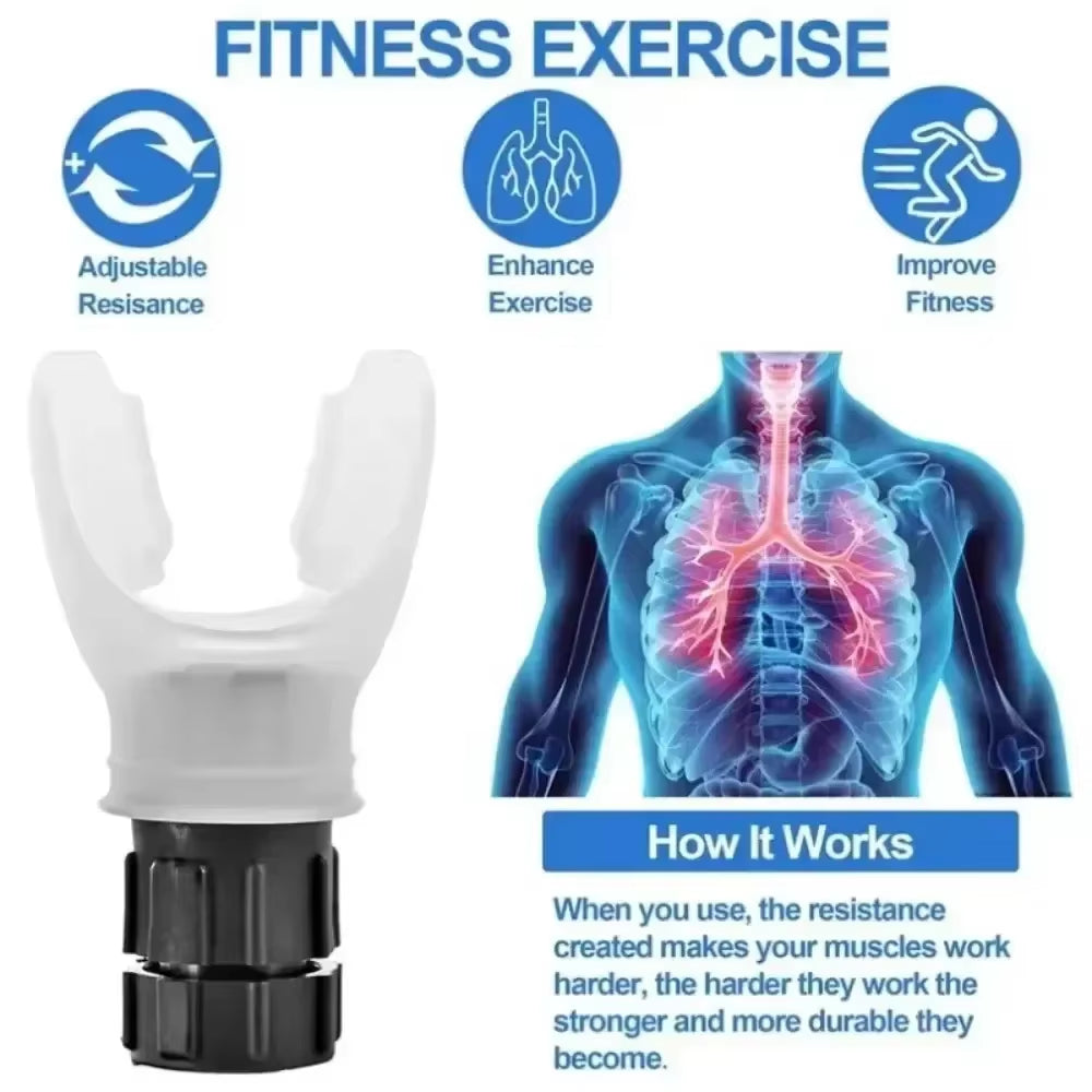 Premium Sports Breathing Trainer – Adjustable Lung Expansion & Stamina Exerciser