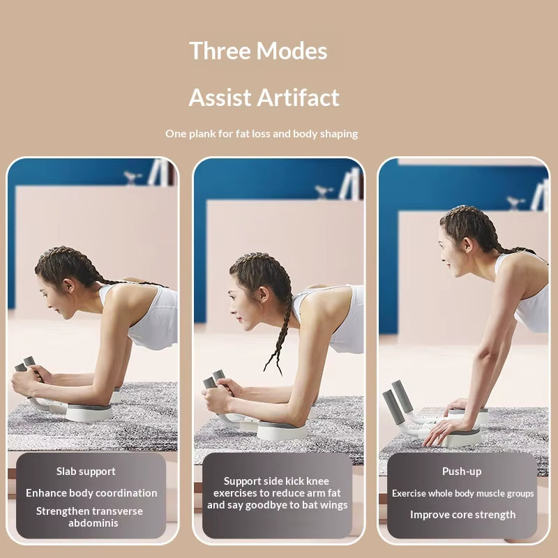XLAN Plank Support Training Multifunctional Push up Board Timer Thickened Footrest for Muscle Training Chest Abdominal