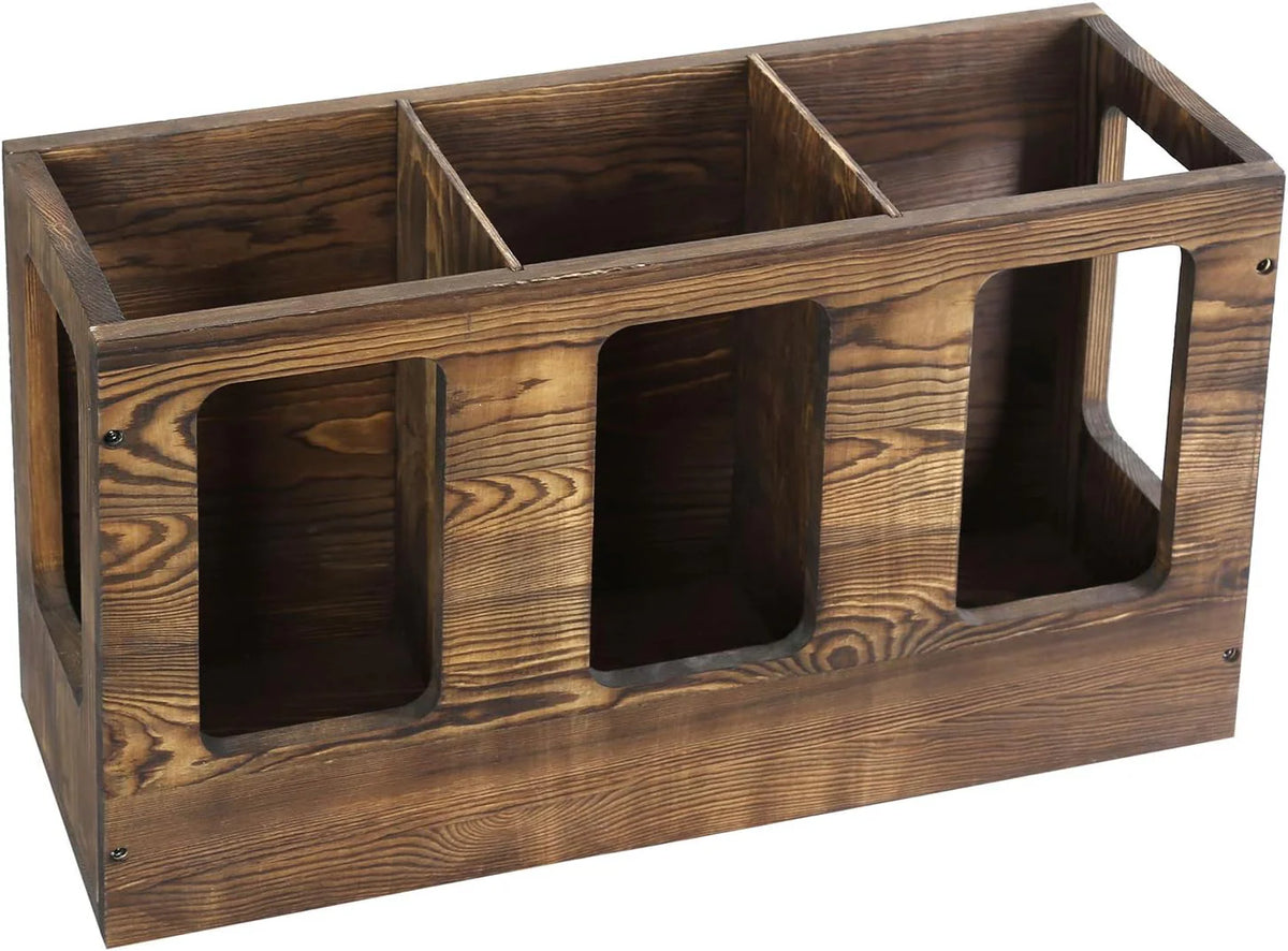 ApexMove Architectural Solid Wood Yoga Mat & Foam Roller Storage Rack