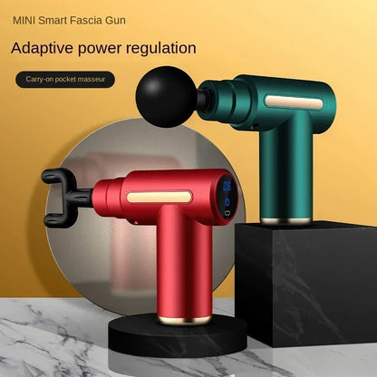 Portable Mini Deep Tissue Massage Gun (USB-C Rechargeable, 4 Interchangeable Heads)