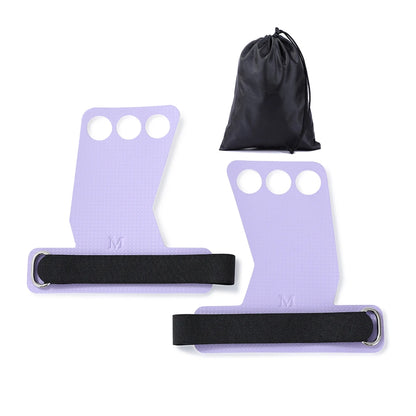 ApexMove Carbon Fiber Gymnastics Grips | Non-Slip 3-Hole Palm Protectors for Pull-Ups
