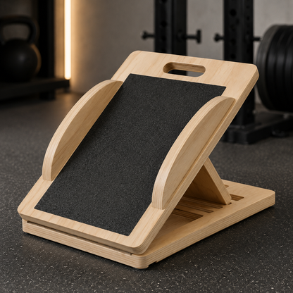 3-in-1 Wooden Slant Board & Balance Board – Knee, Calf & Mobility Trainer