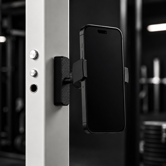 ApexMove Magnetic Gym Phone Holder for Workout Recording – 360° Rotation Mount with 8x N52 Magnets