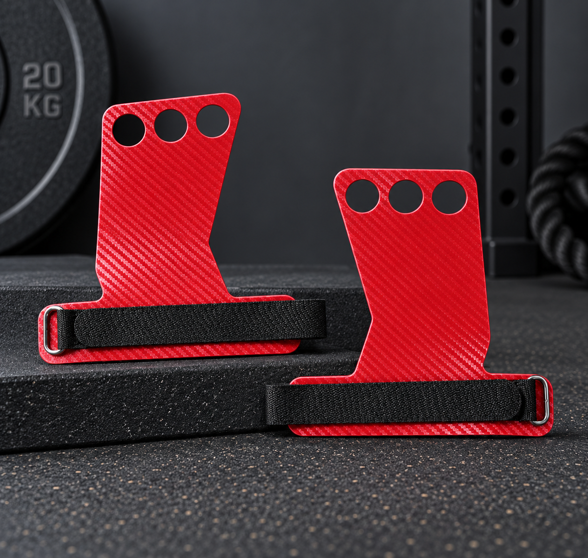 ApexMove Carbon Fiber Gymnastics Grips | Non-Slip 3-Hole Palm Protectors for Pull-Ups