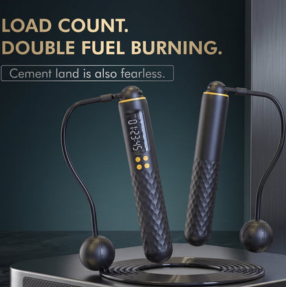 ApexMove SmartJump Pro™ — Cordless Speed Jump Rope with HD Counter