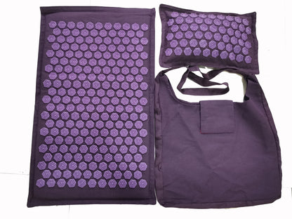Lotus Spike Acupressure Mat Cushion Nature Linen Coconut Palm Back Neck Foot Massage Indoor Home Fitness Pillow Gym Mat Home