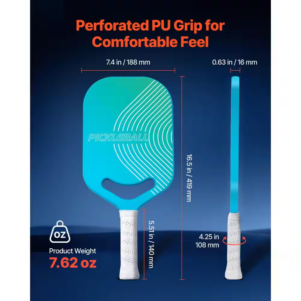 ApexMove Pro Aero T700 Raw Carbon Fiber Pickleball Paddle – Thermoformed Unibody with Aerodynamic Throat & 16mm Honeycomb Core