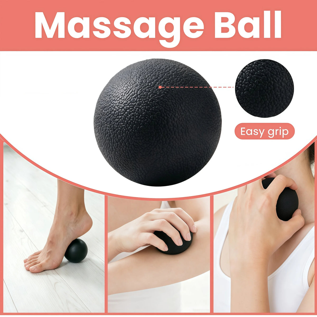 6-in-1 Foam Roller & Muscle Recovery Set – Deep Tissue Massage Roller Stick, Spiky Ball, Resistance Band & Travel Bag