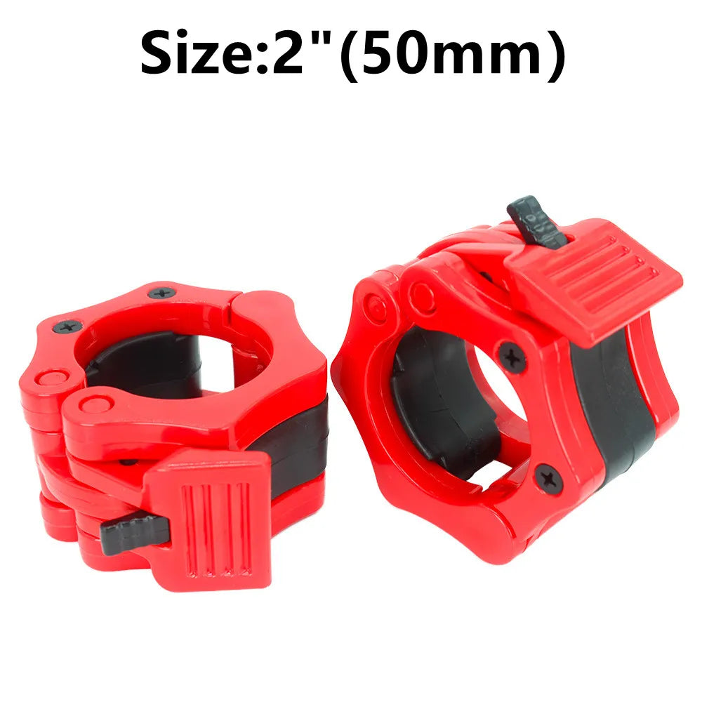 Apex Pro Quick-Release Locking Barbell Collars | Non-Slip Weight Clamp Set