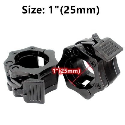 Apex Pro Quick-Release Locking Barbell Collars | Non-Slip Weight Clamp Set