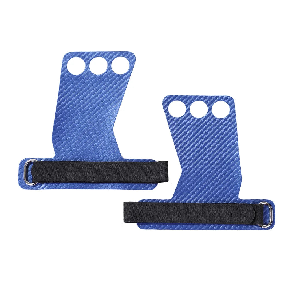 ApexMove Carbon Fiber Gymnastics Grips | Non-Slip 3-Hole Palm Protectors for Pull-Ups
