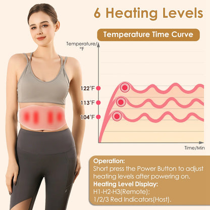 ApexMove™ ThermoCore EMS Lumbar & Abdominal Massager — Cordless Thermal Recovery Belt